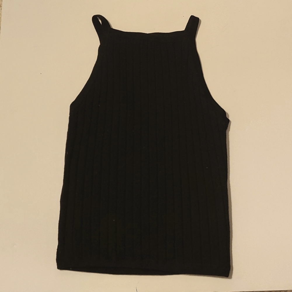 Sleevless ribbed tank top